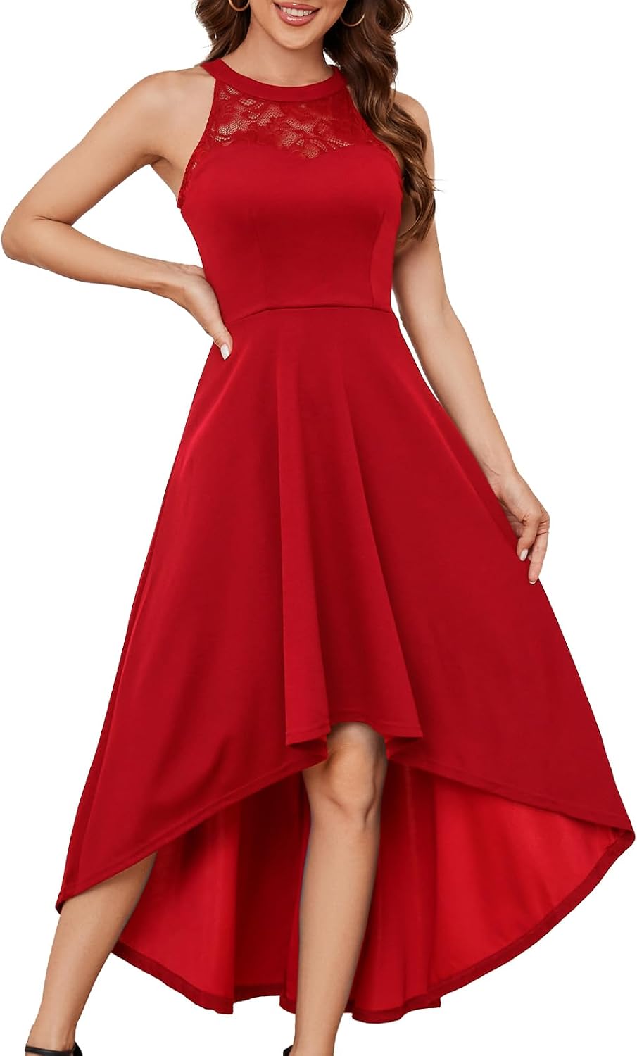 Bbonlinedress Women Halter Cocktail Short Prom Homecoming Dress for Teens