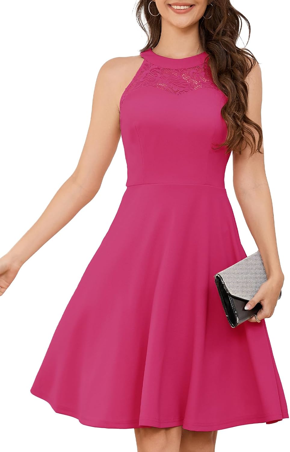 Bbonlinedress Women Halter Cocktail Short Prom Homecoming Dress for Teens