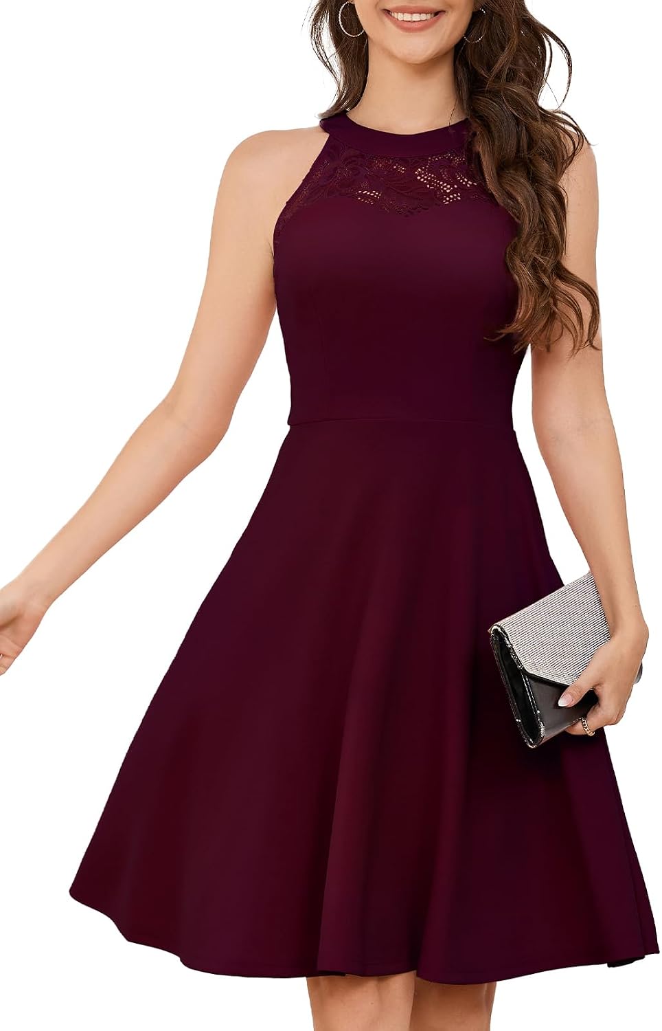 Bbonlinedress Women Halter Cocktail Short Prom Homecoming Dress for Teens