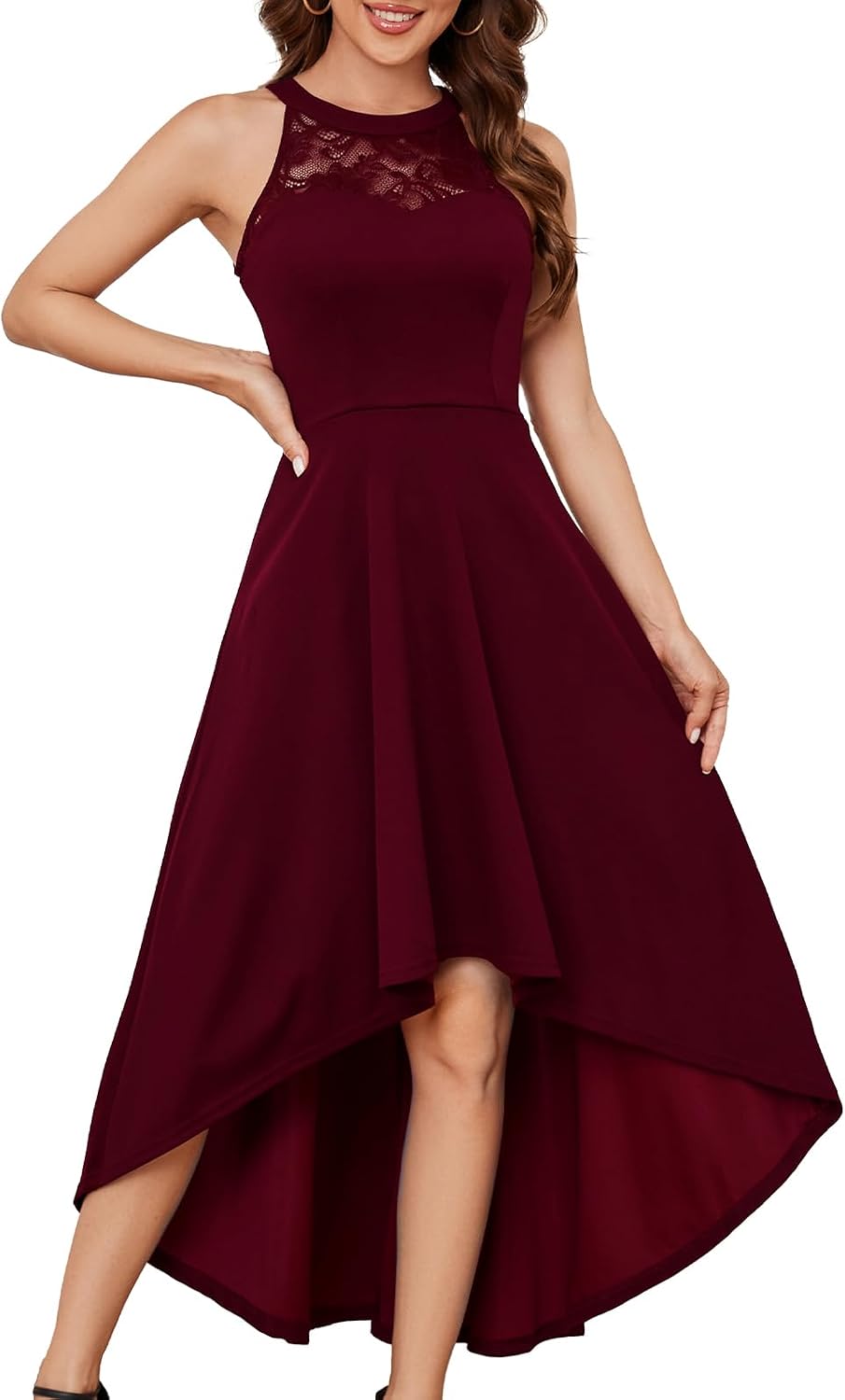 Bbonlinedress Women Halter Cocktail Short Prom Homecoming Dress for Teens