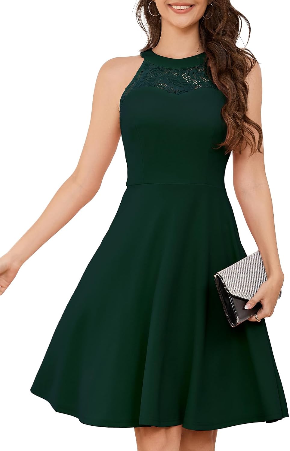 Bbonlinedress Women Halter Cocktail Short Prom Homecoming Dress for Teens