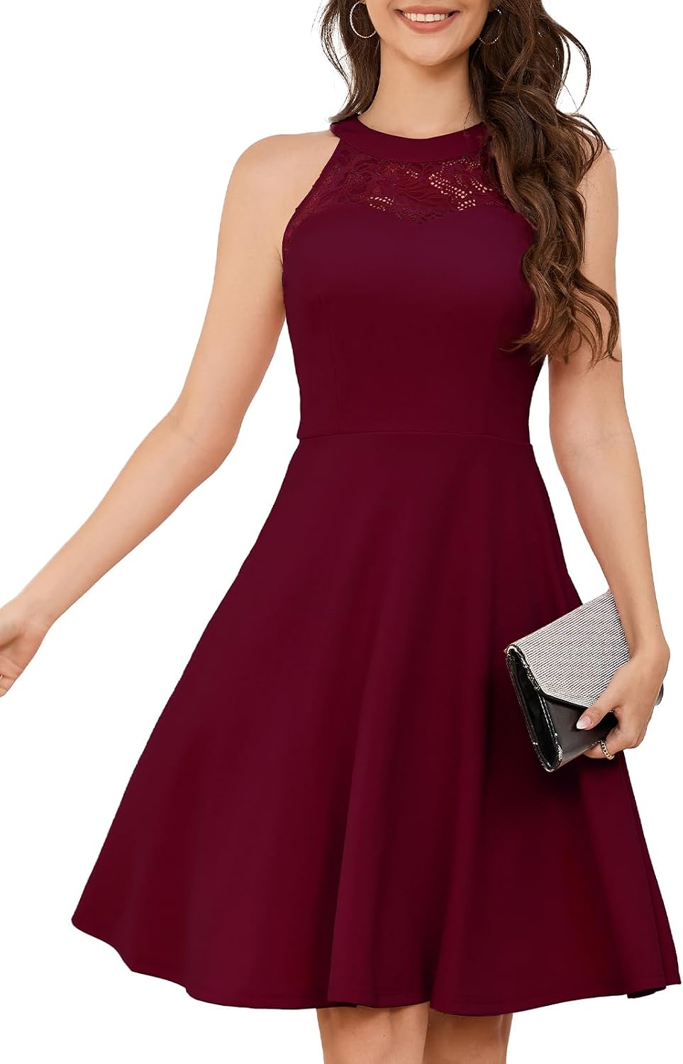 Bbonlinedress Women Halter Cocktail Short Prom Homecoming Dress for Teens
