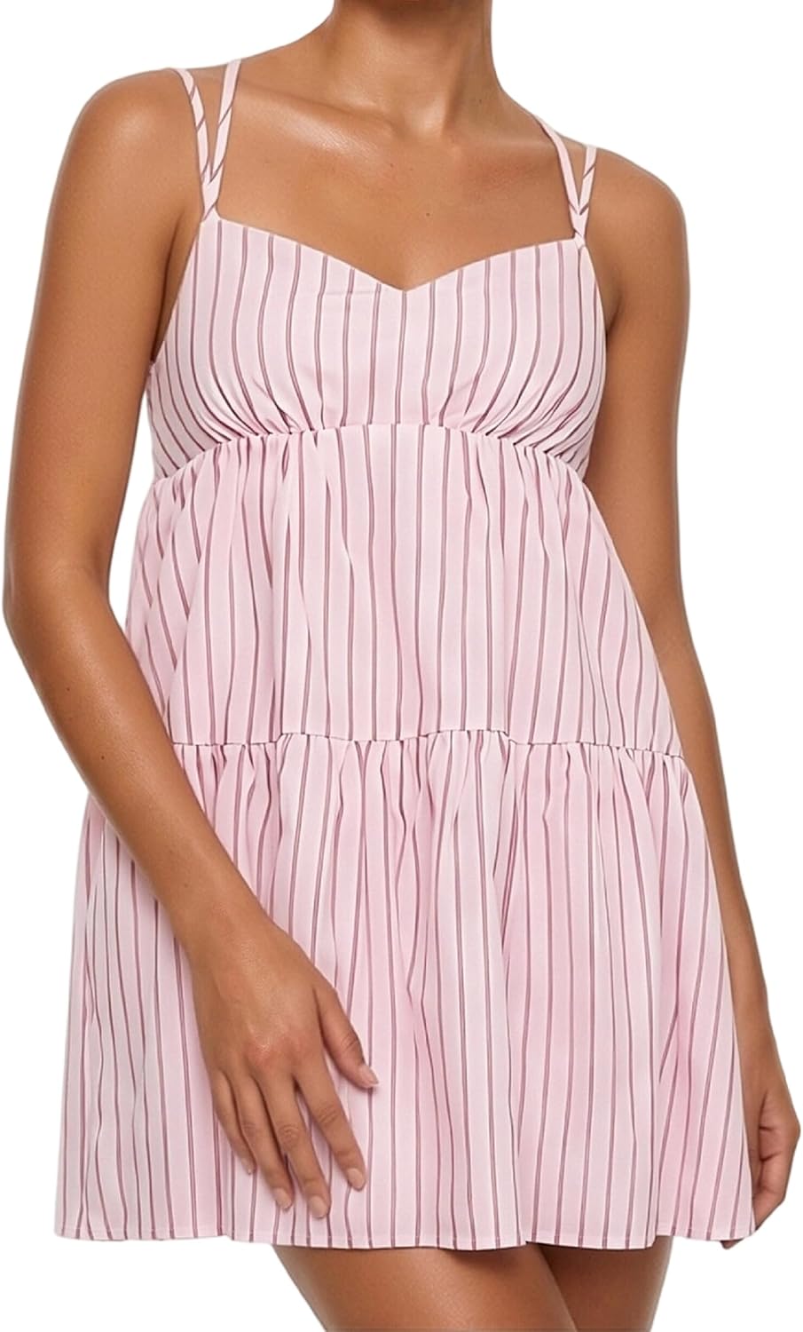 NUFIWI Women Boho Graffiti Cami Mini Dress Spaghetti Strap Printed A Line Short Dress Cute Colorful Sundress
