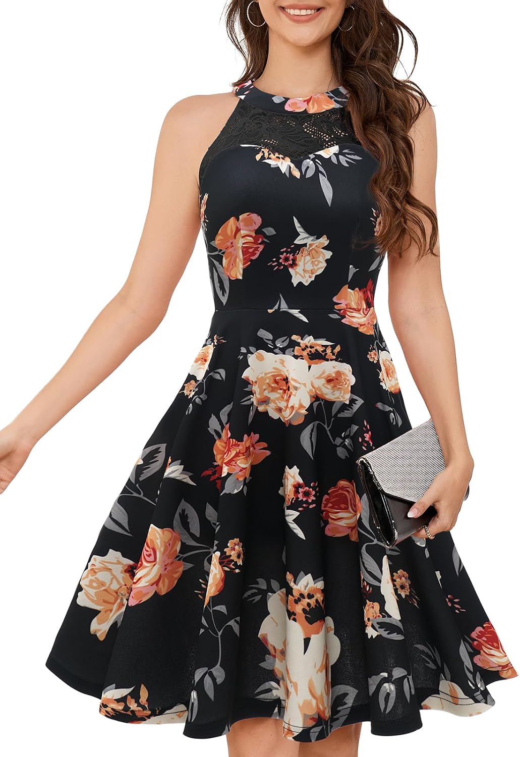 Bbonlinedress Women Halter Cocktail Short Prom Homecoming Dress for Teens